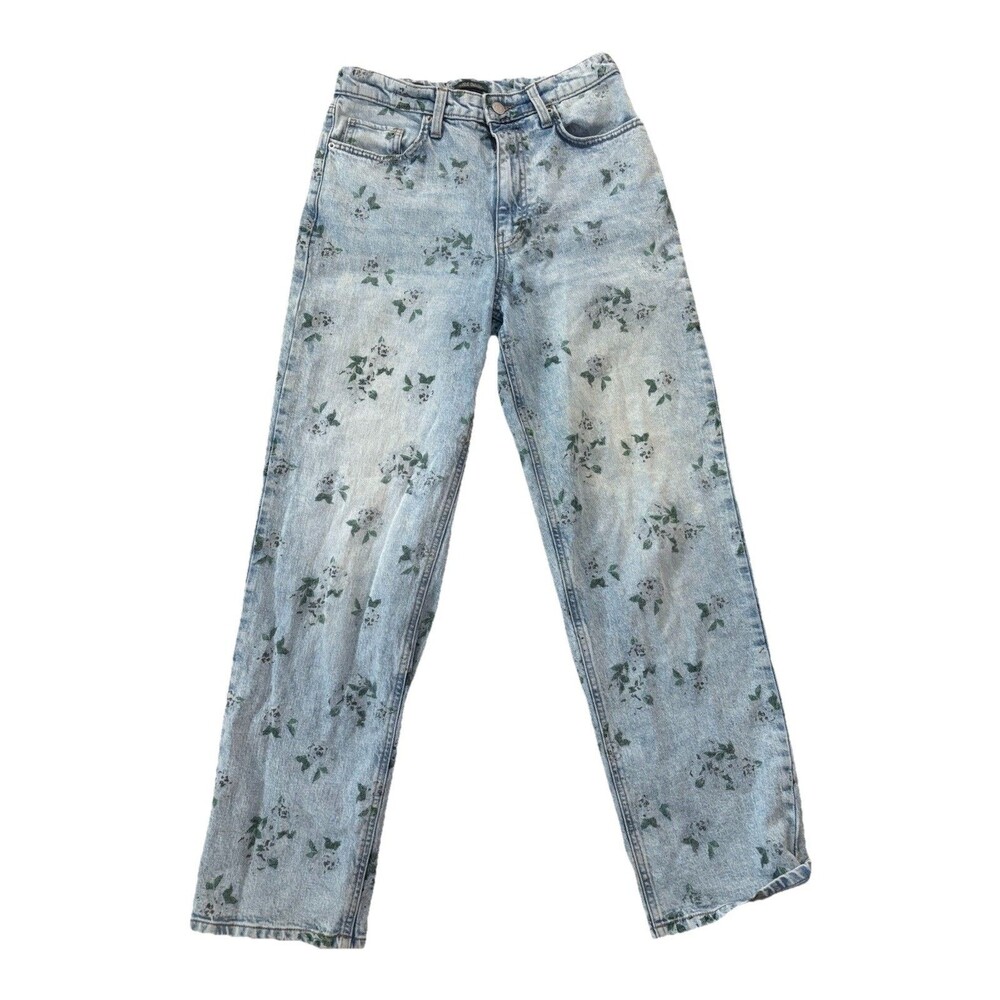Wild Fable 90’s Relaxed Straight Jeans Women’s Size 6 Floral Print